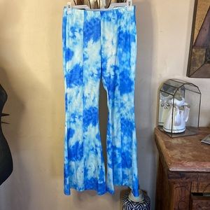 SHEIN Tie Dye Flare Pants Size Large.